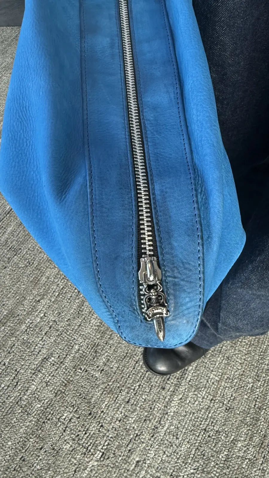 Chrome Hearts Patch Lyon Dagger Suede Weekend Bag Chrome Hearts
