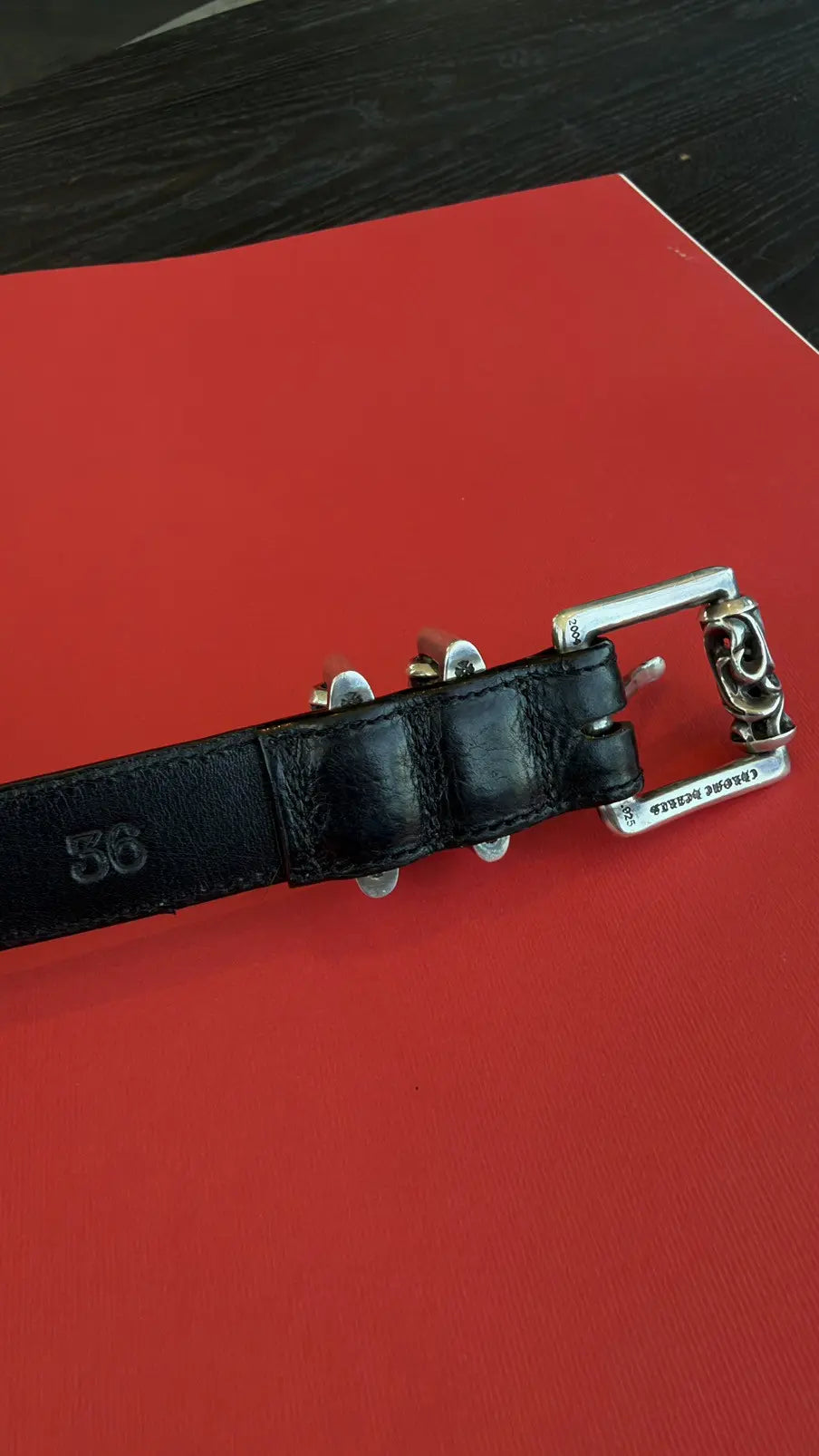 Chrome Hearts Double Roller Belt Size 36 Chrome Hearts