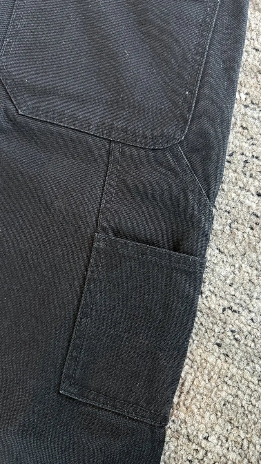 Chrome Hearts Double Knee Canvas Carpenter Pants Chrome Hearts
