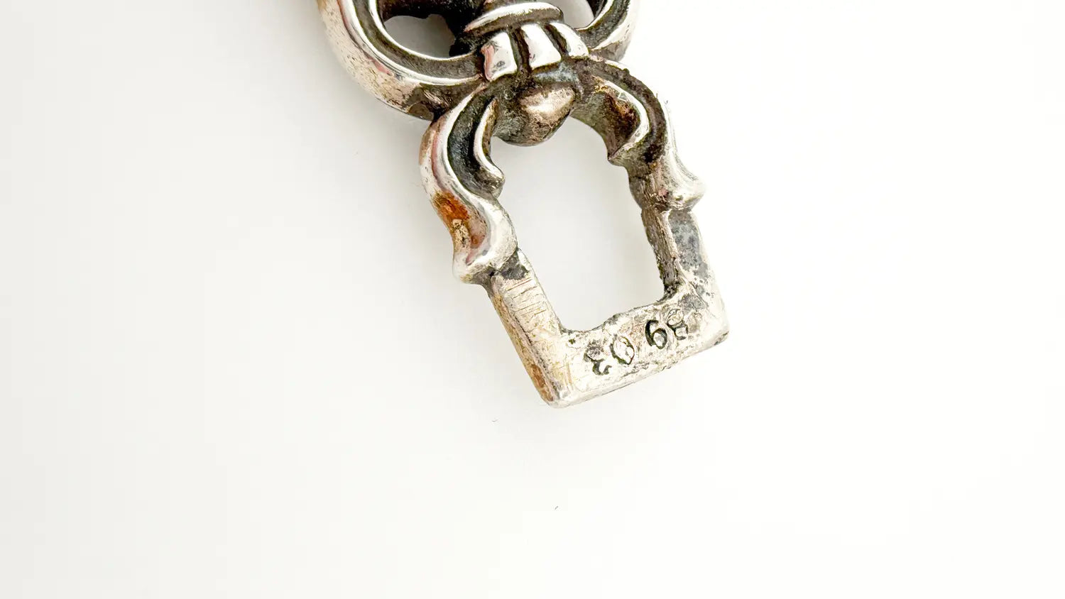 Chrome Hearts XL Zipper Dagger Silver Pendant