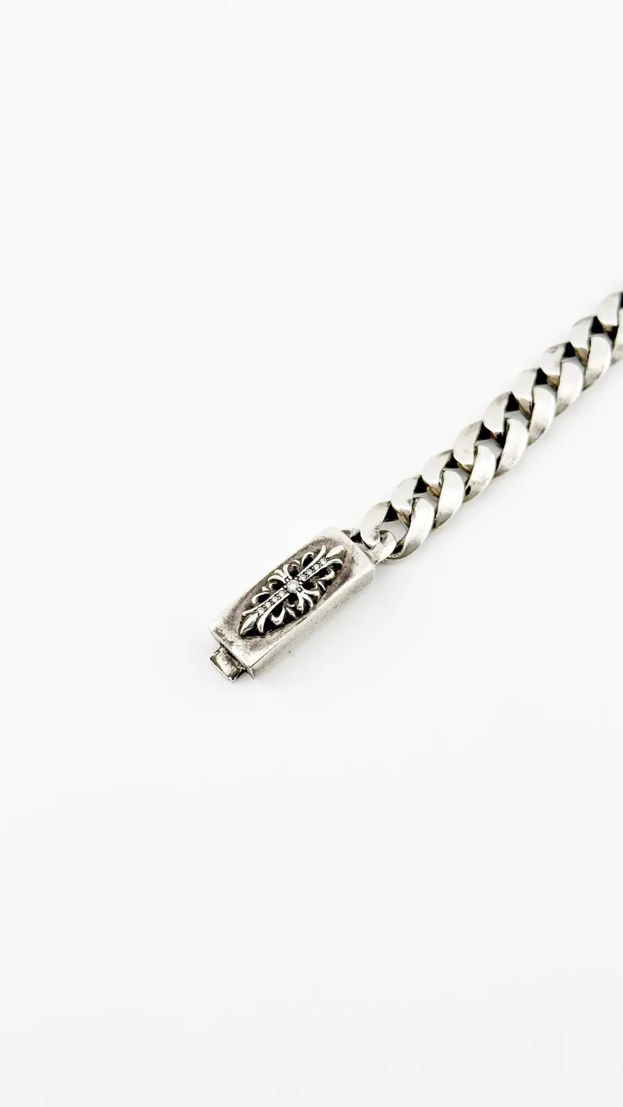 Chrome hearts Diamond ID Bracelet Cuban