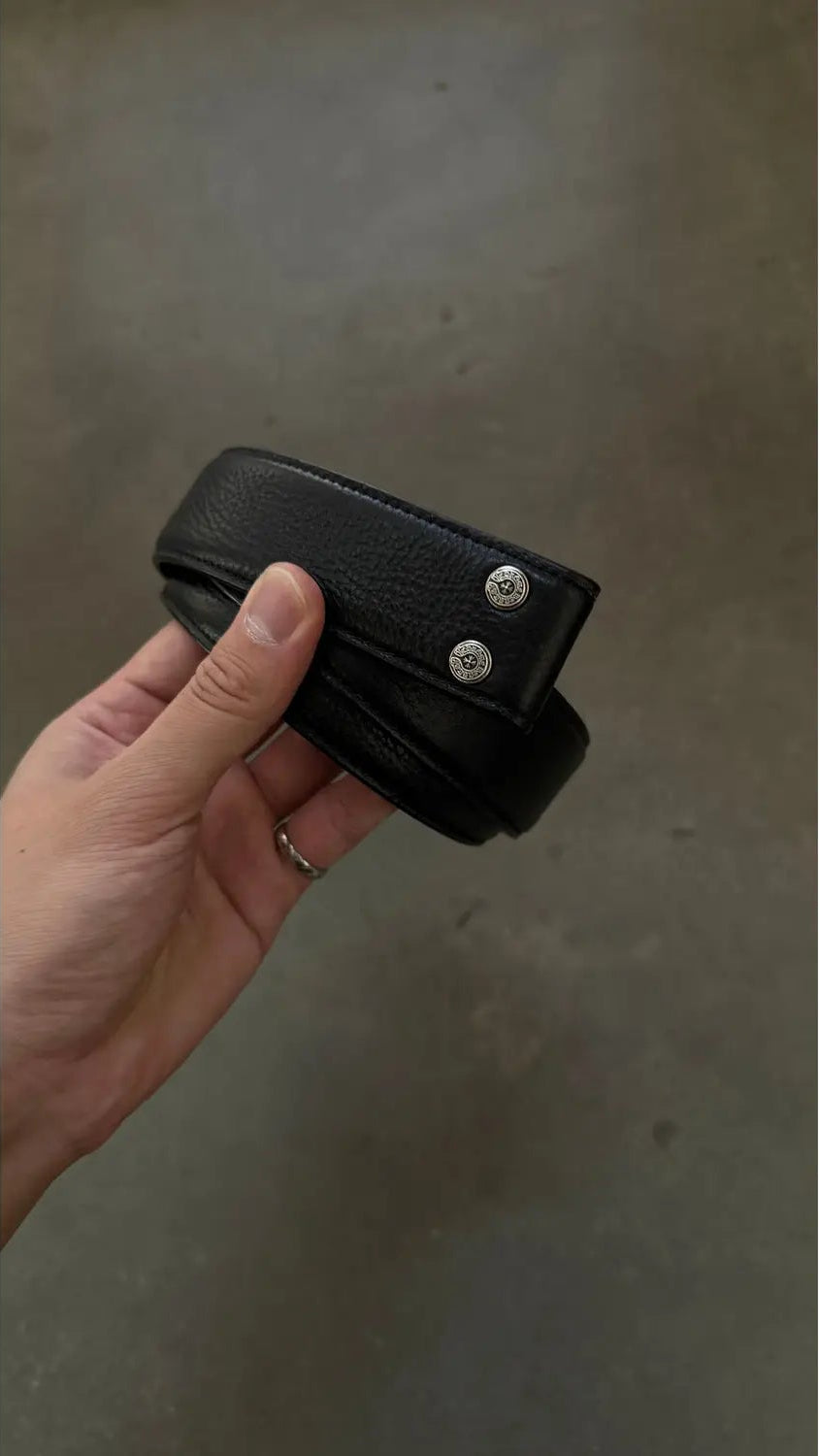 Chrome Hearts Leather Belt Strap