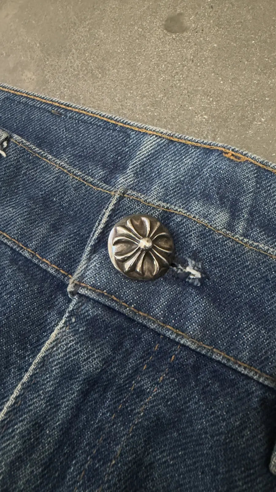 Chrome Hearts Levi's 517 Black Cross Patch Jeans