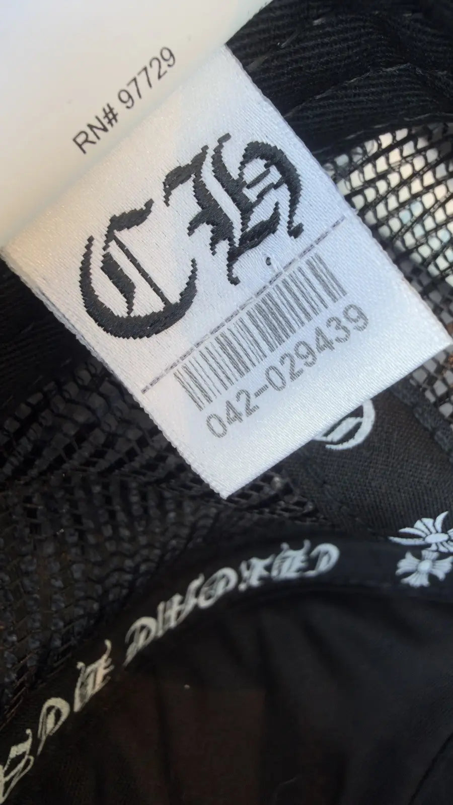 Chrome Hearts Triple Cross Cemetery Trucker Hat Black Chrome Hearts
