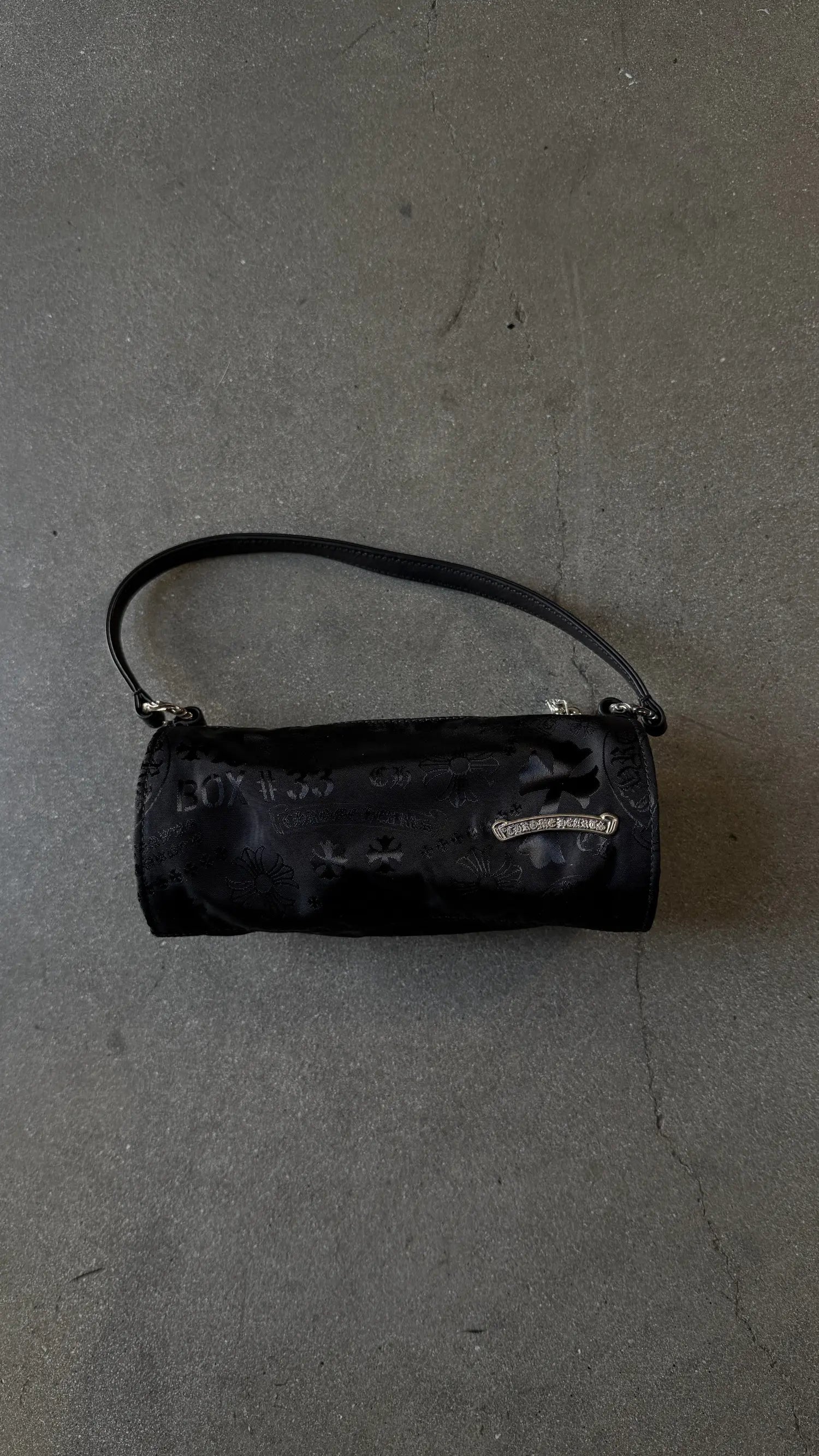 CHROME HEARTS Grinds Motif Nylon Bag BLACK