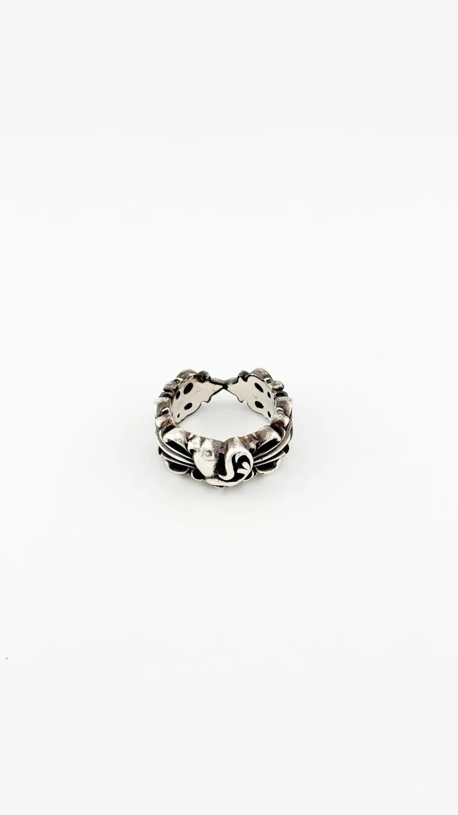 Chrome Hearts Double Floral Cross Ring
