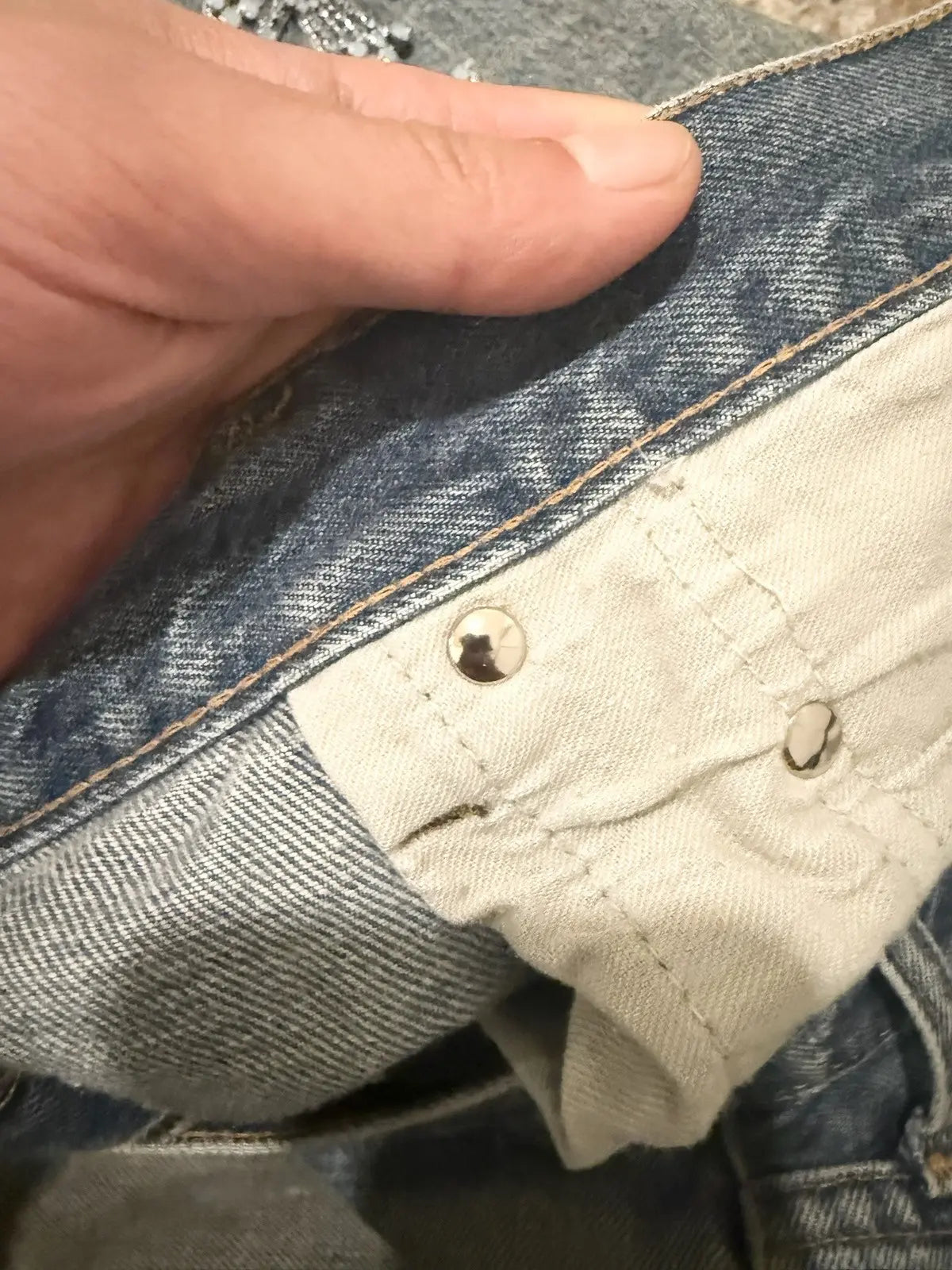 Chrome Hearts Canes Exclusive Diamond Crosses Sliver Jeans