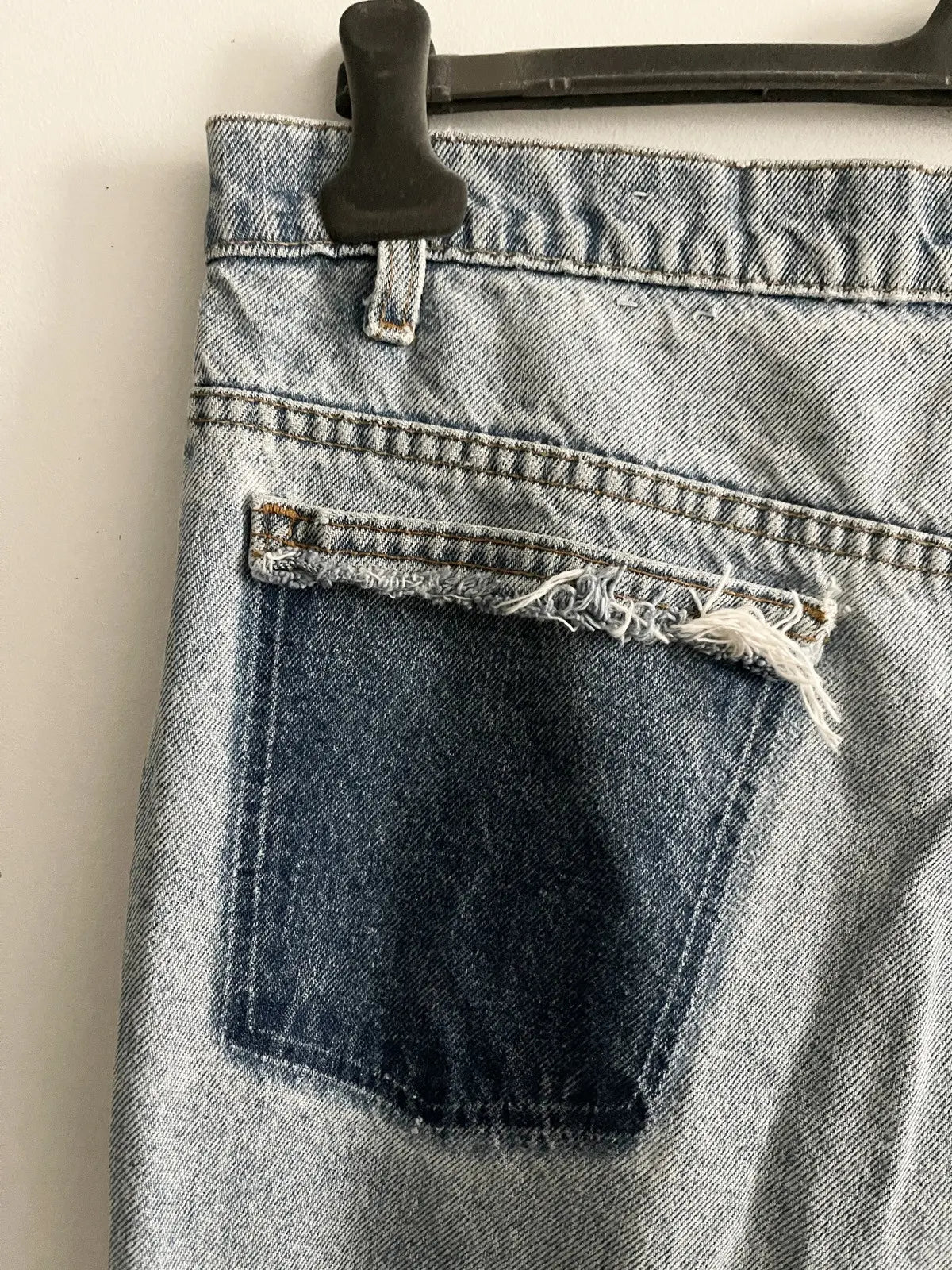 1980s Levi’s 501 Orange Tab Distresses Denim Jeans