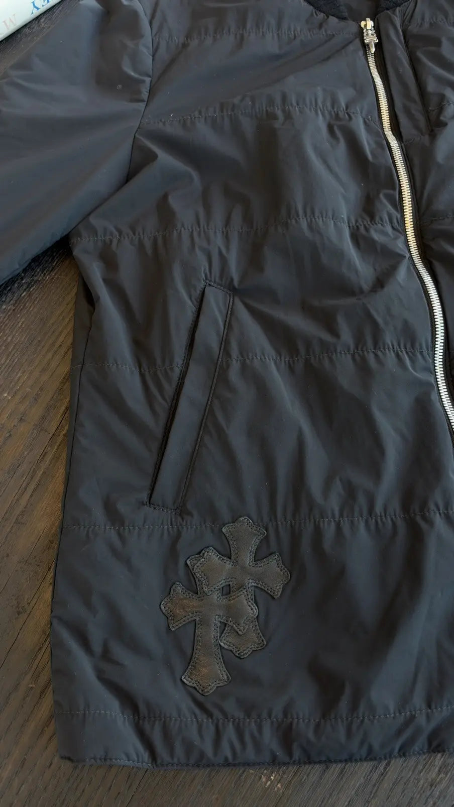 Chrome Hearts Cross Patch Nylon Bomber Jacket Size M Chrome Hearts