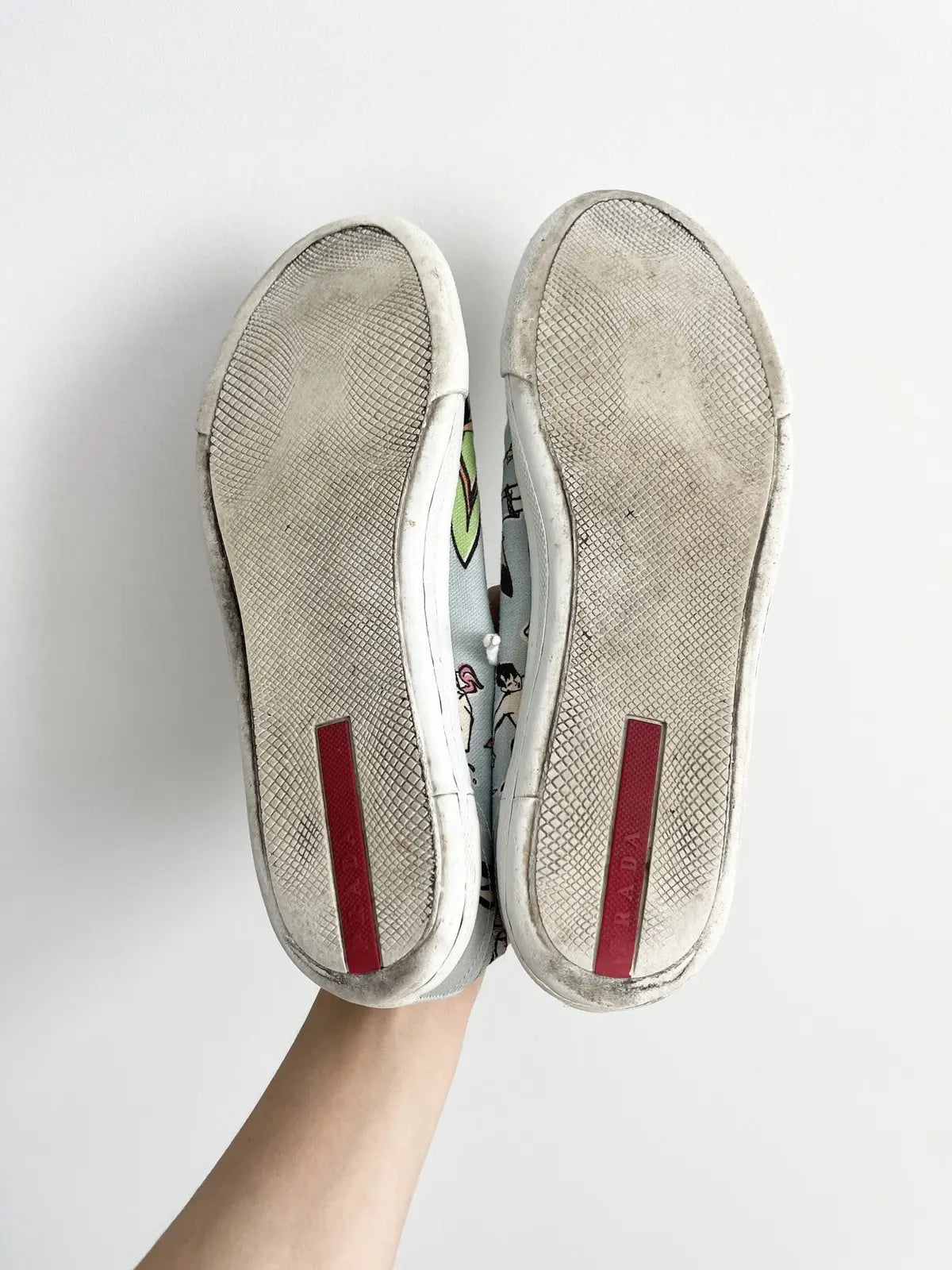 2010s Prada Runway Surfers Low Top Sneakers