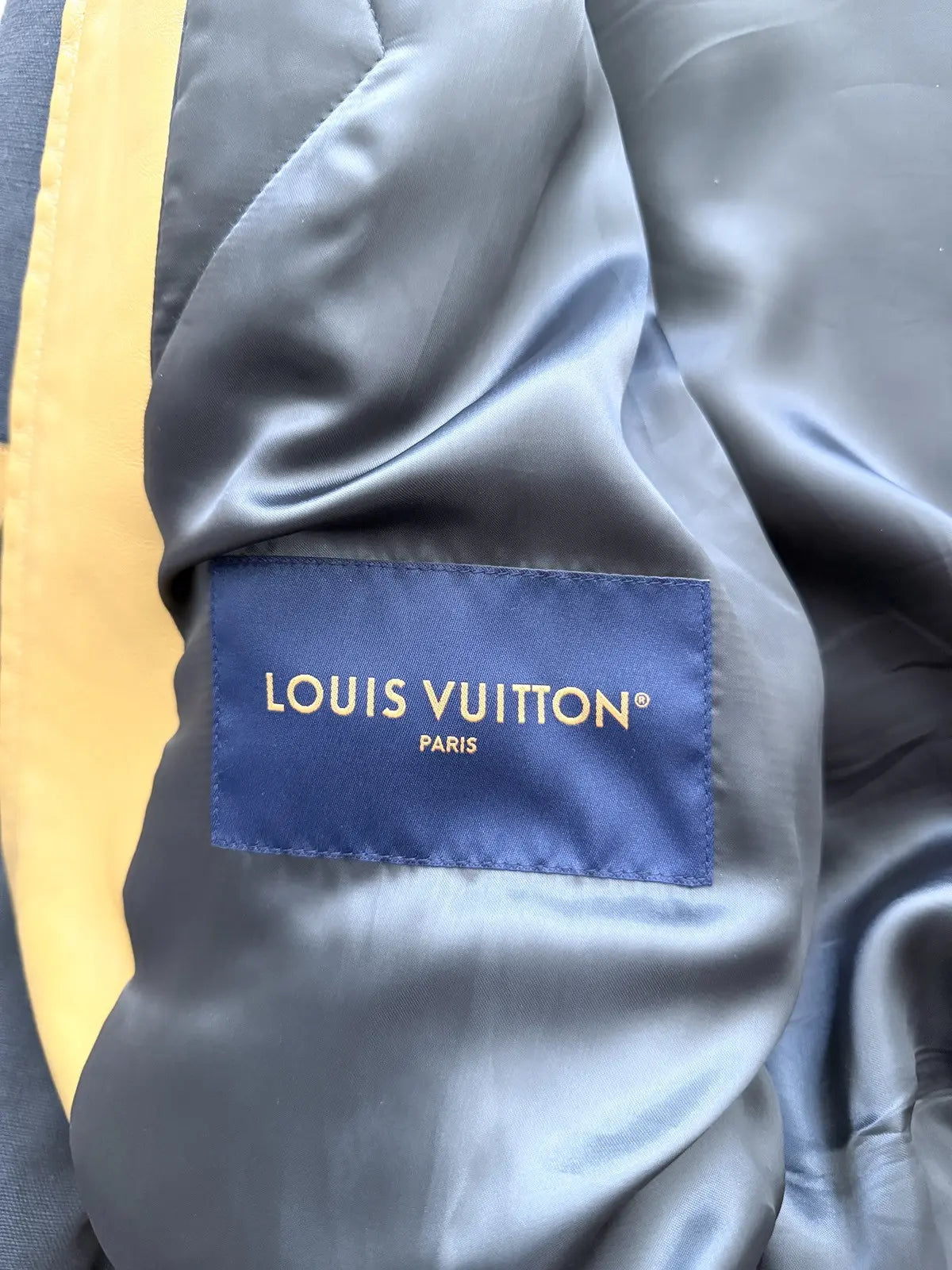 Louis Vuitton Leather & Canvas Bomber Jacket
