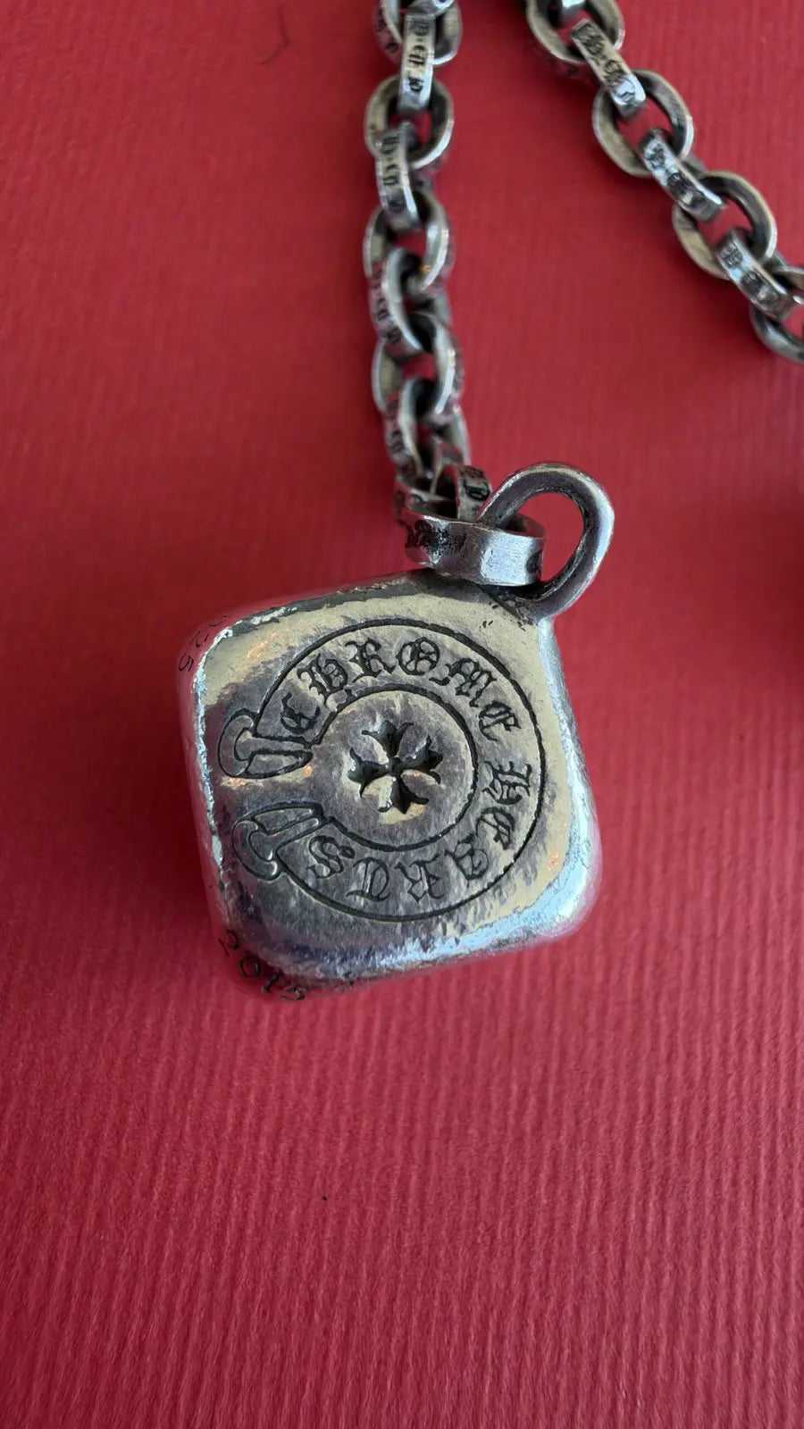 Chrome Hearts Silver Dice Keychain Chrome Hearts
