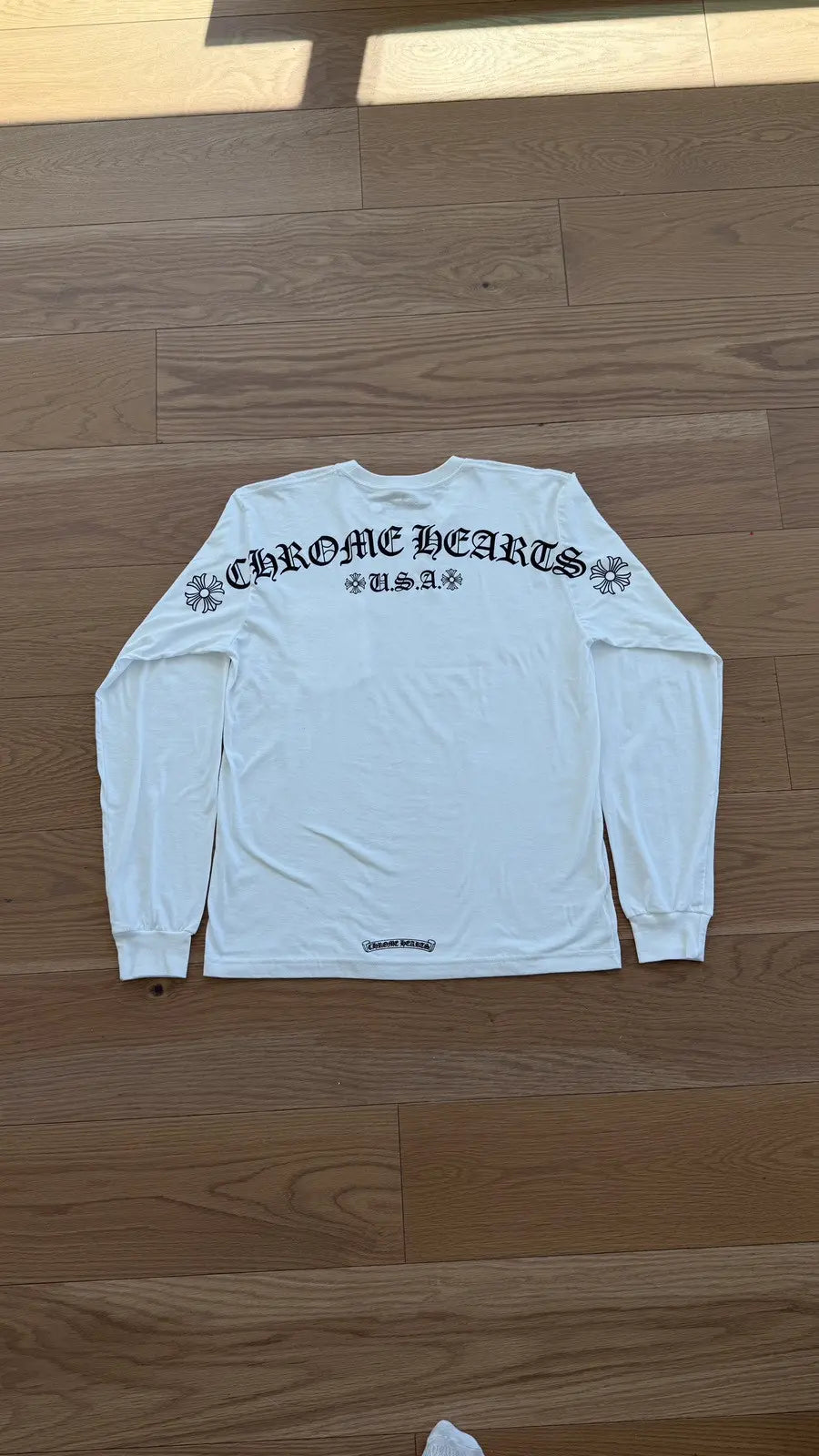 Chrome Hearts Scroll Logo Pocket Long-Sleeve Chrome Hearts