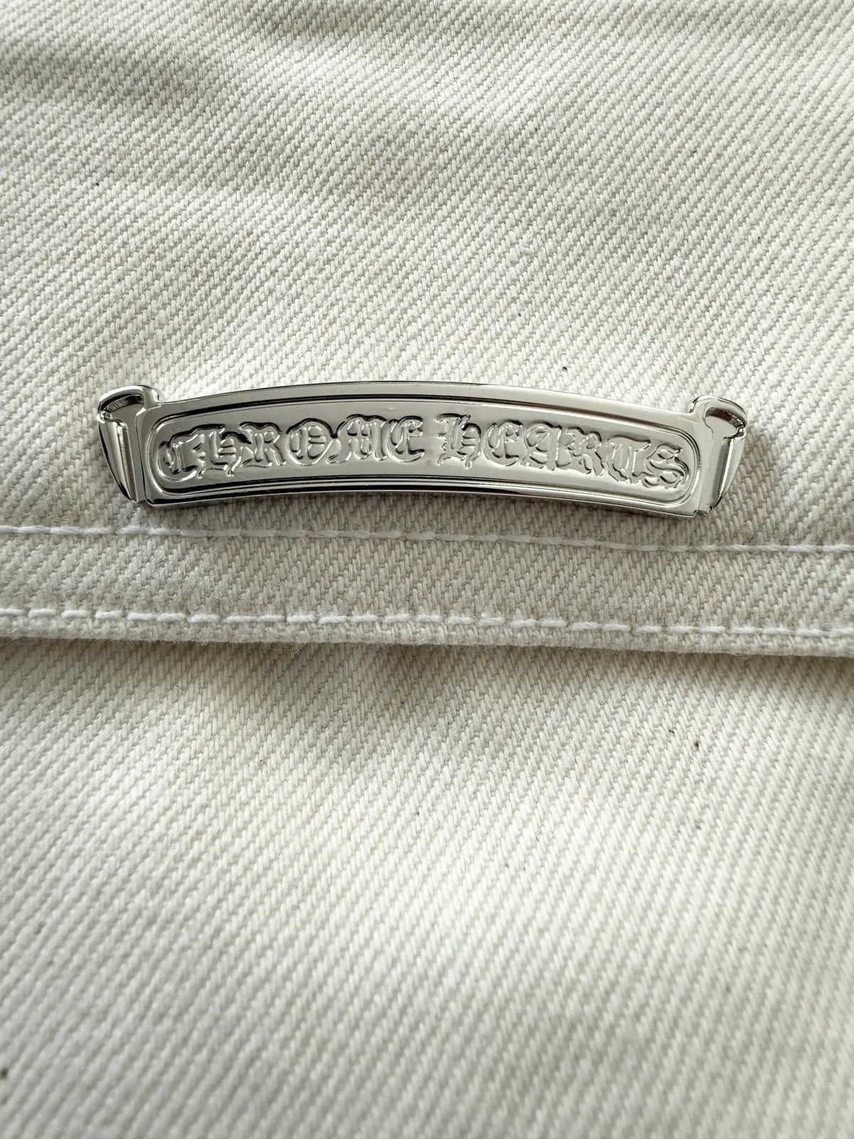 Chrome Hearts Wide Leg Pants with Leather Strap