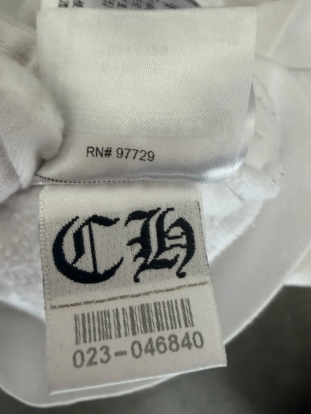 Chrome Heart Scroll Zip-Up Hoodie