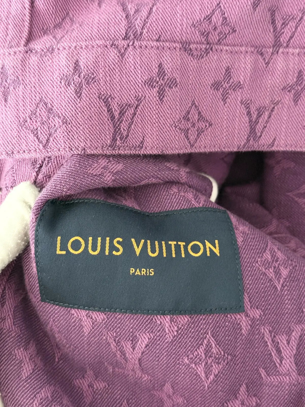 Louis Vuitton All Over Monogram Purple Denim Jacket