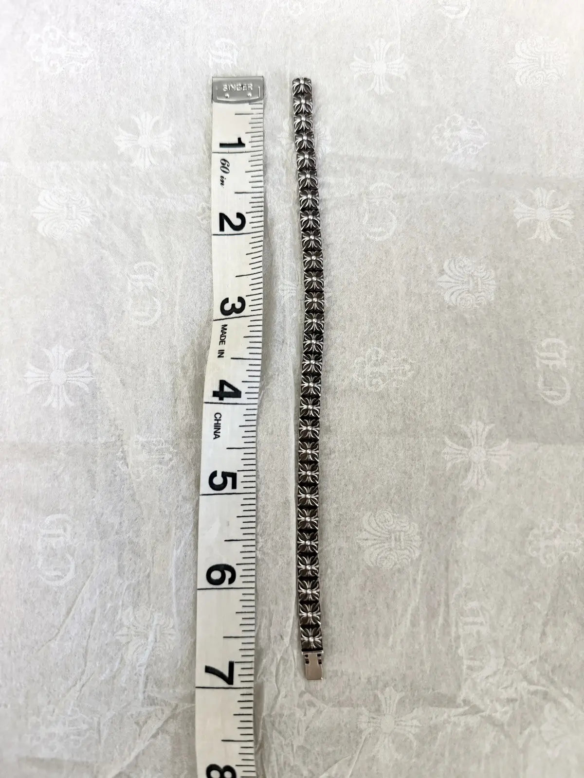 Chrome Hearts Pyramid Plus Small Link Bracelet - 7”