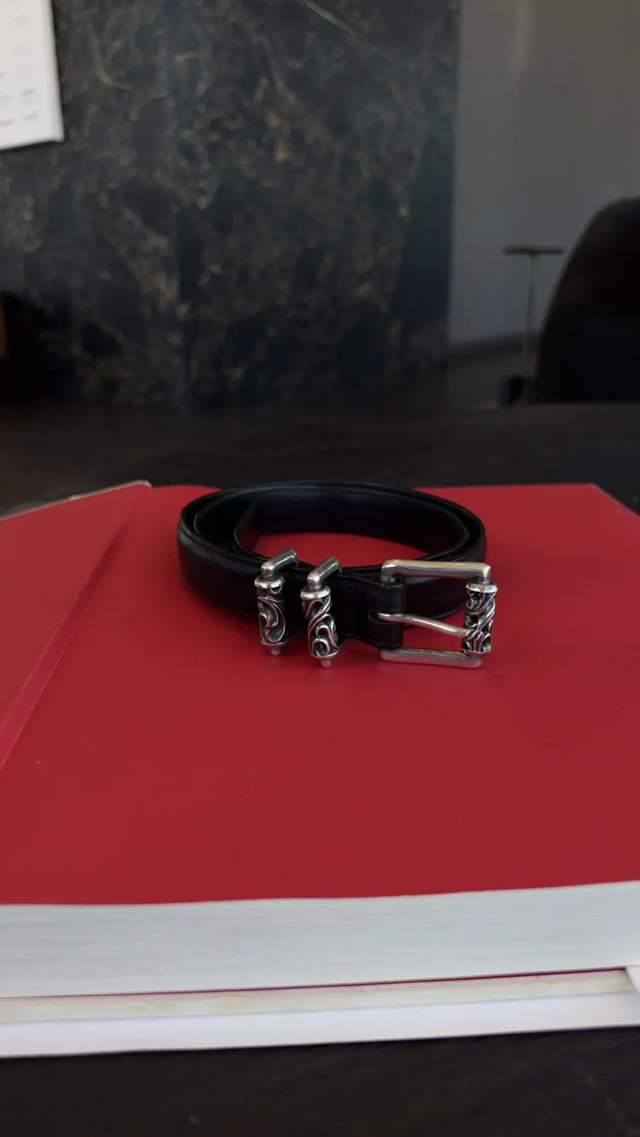 Chrome Hearts Double Roller Belt Size 36 Chrome Hearts