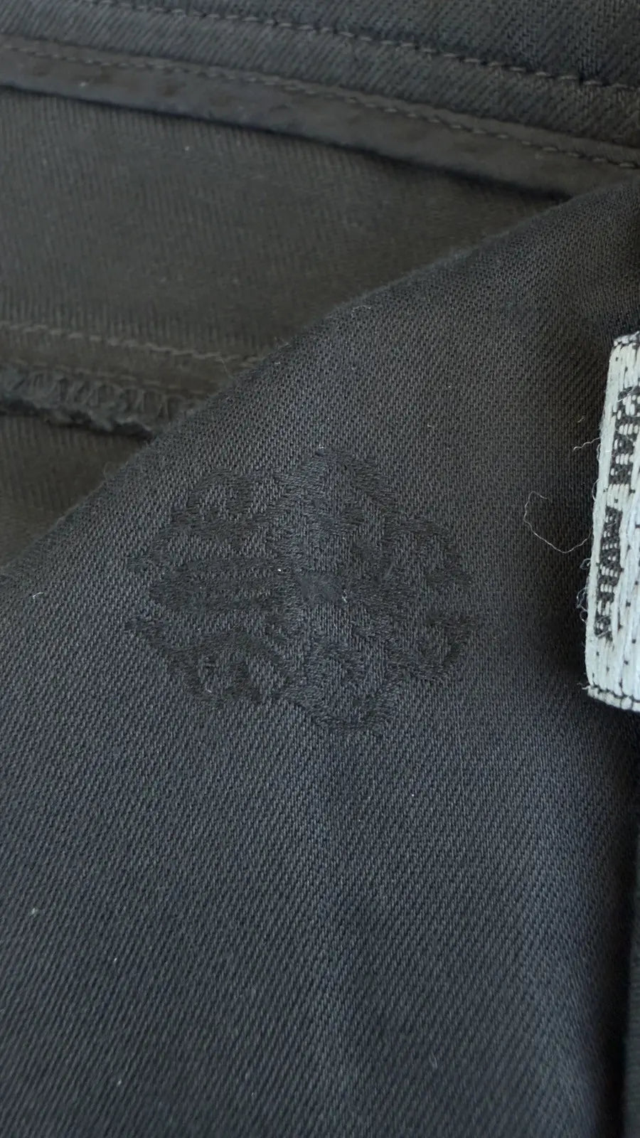 Chrome Hearts Fleur Knee Black Denim Jeans Size 32 Chrome Hearts