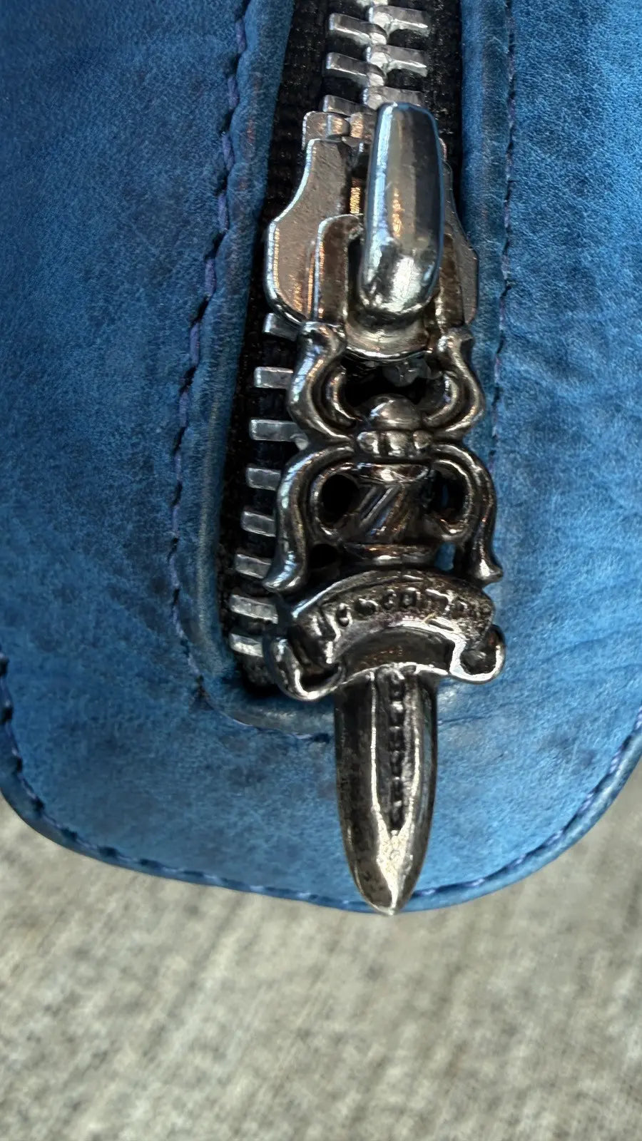 Chrome Hearts Patch Lyon Dagger Suede Weekend Bag Chrome Hearts