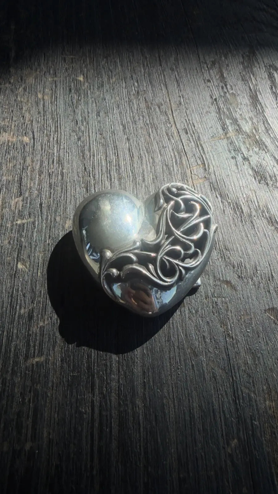 Chrome Hearts Sterling Silver Heart Piece Chrome Hearts