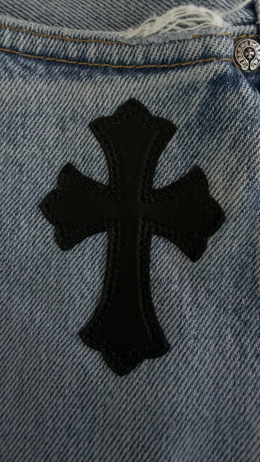 Chrome Hearts Levi Cross Patch Jeans Chrome Hearts