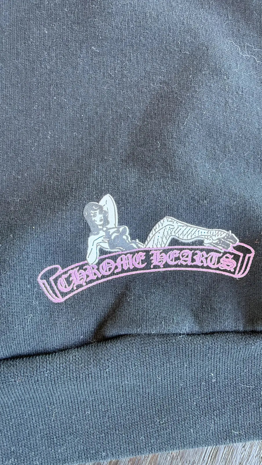 Chrome Hearts × Deadly Doll Black Hoodie Size XL Chrome Hearts