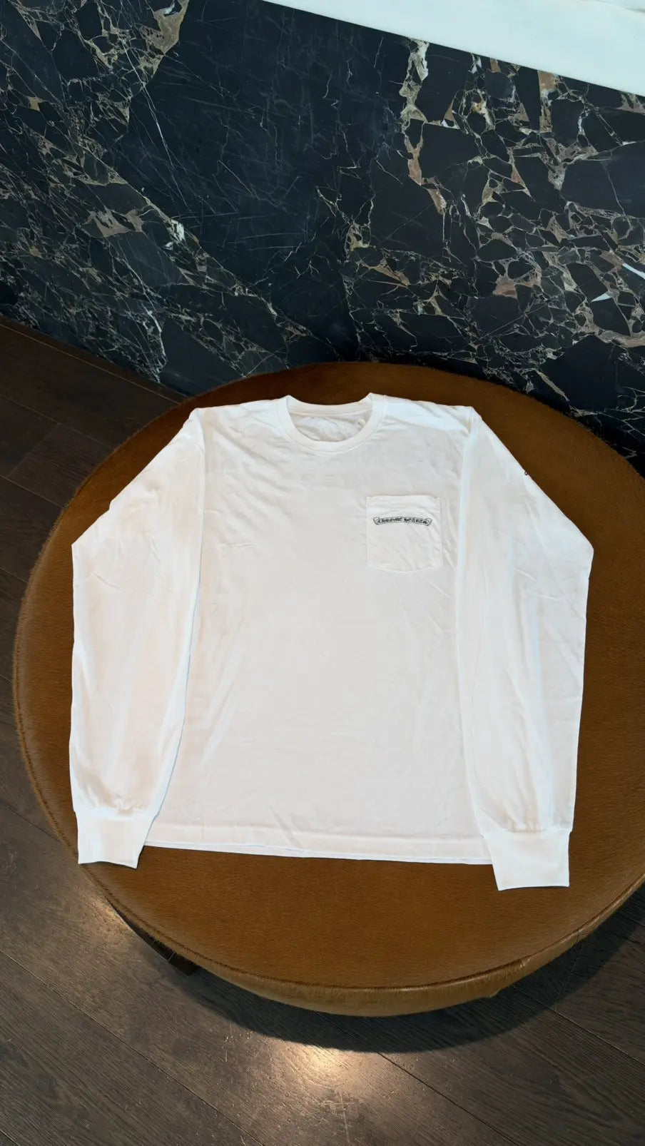 Chrome Hearts Script Logo USA Long Sleeve T-Shirt Size L Chrome Hearts