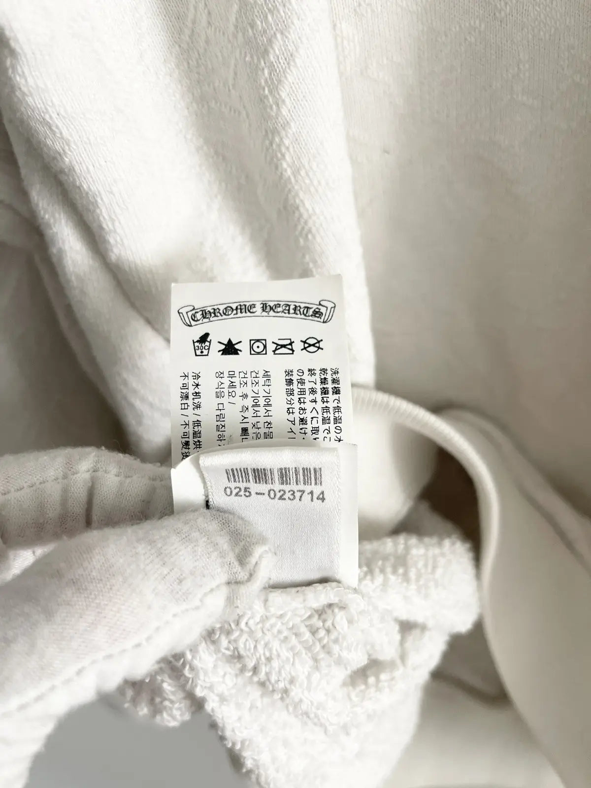 Chrome Hearts White Jacquard Cross Sweater