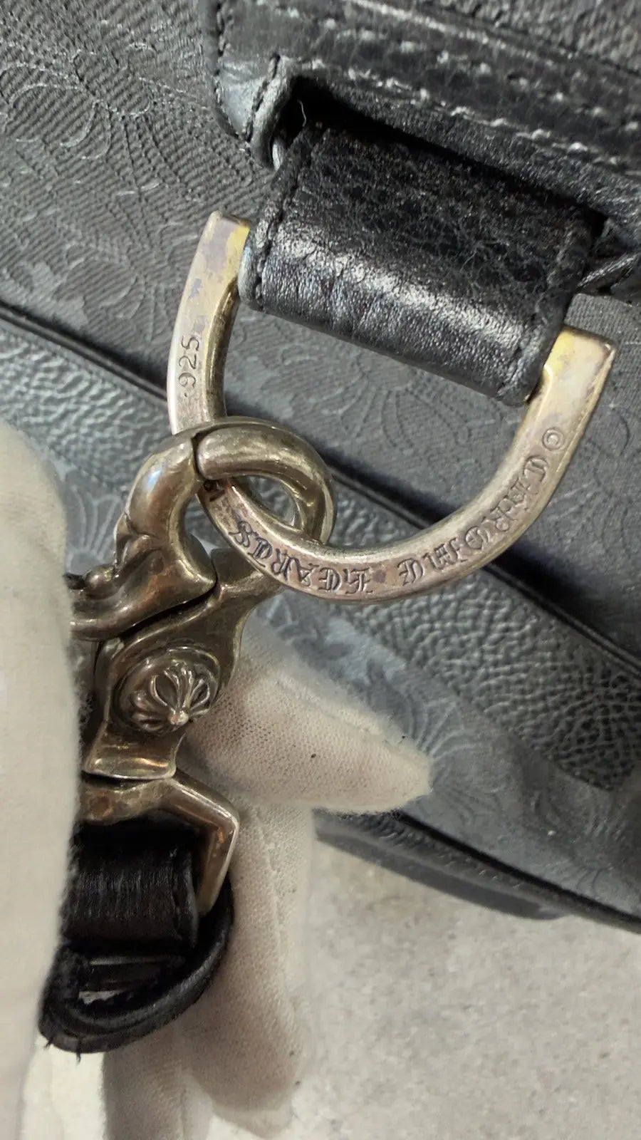 Chrome Hearts Monogram Duffle Bag Black