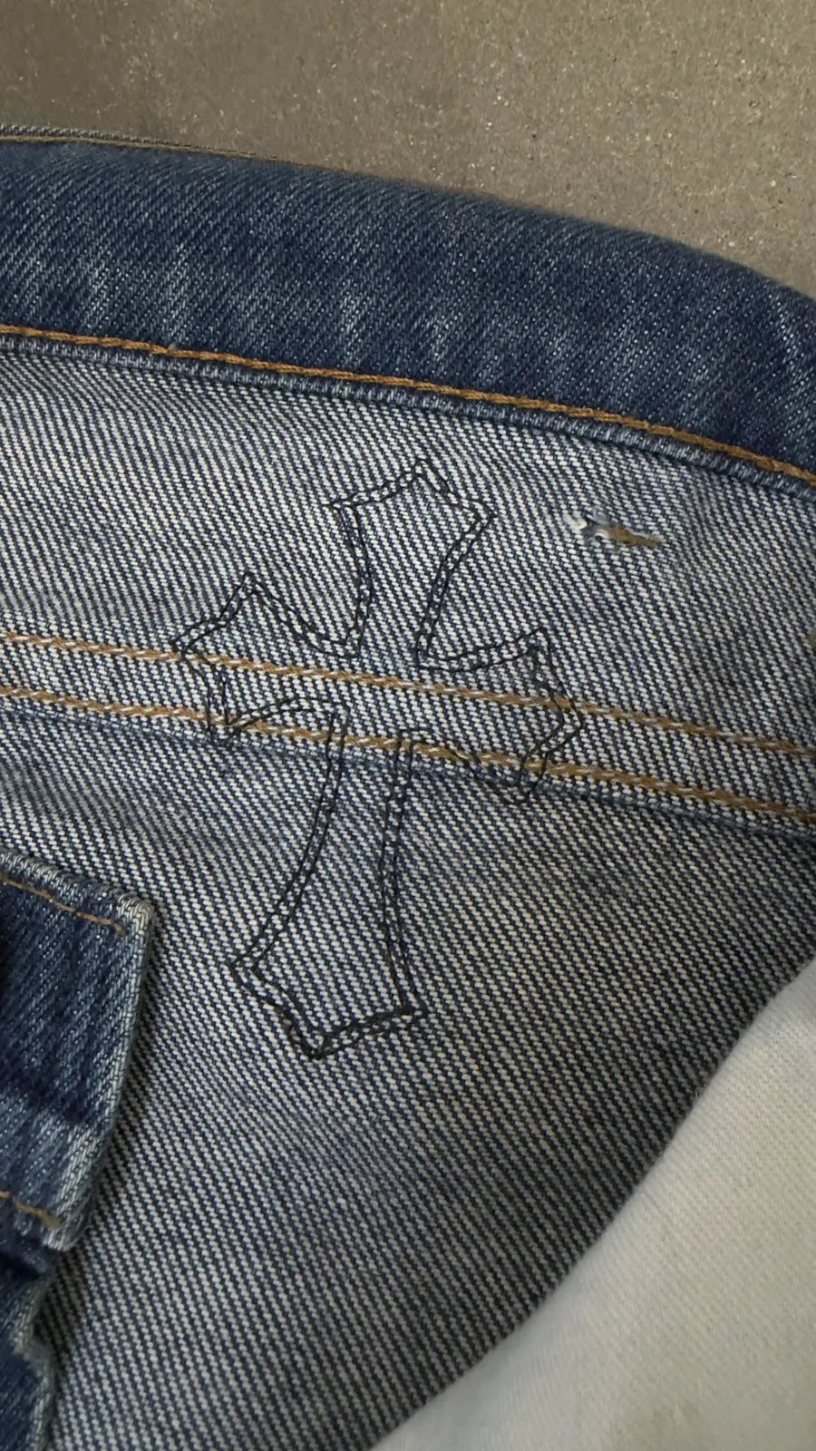 Chrome Hearts Levi's 517 Black Cross Patch Jeans