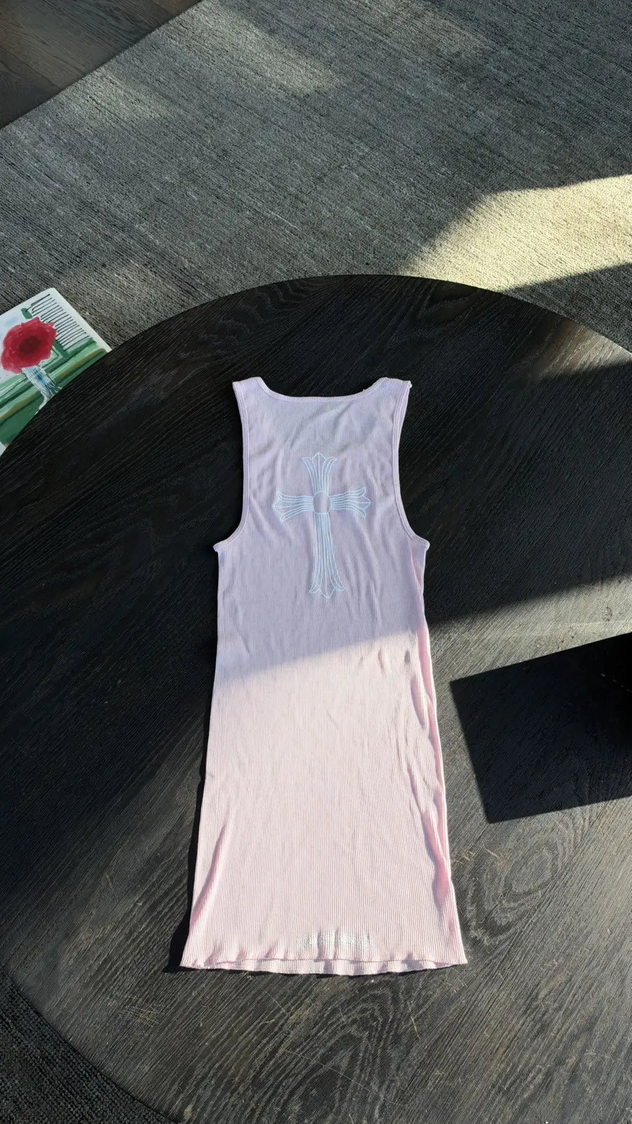 Chrome Hearts Pink T-Bar Rib Tank Top Size L Chrome Hearts