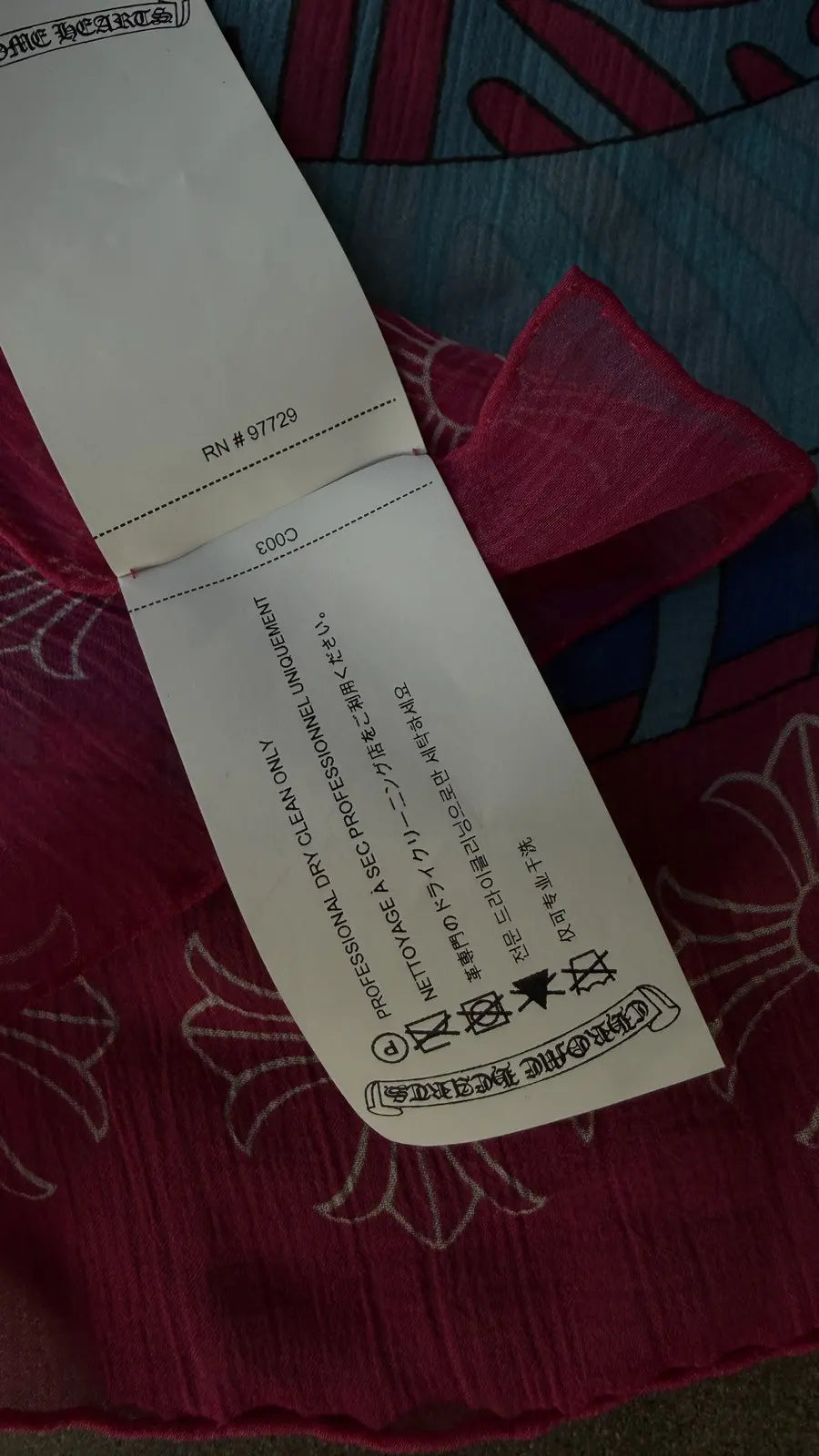 Chrome Hearts Mapplethorpe Print Scarf