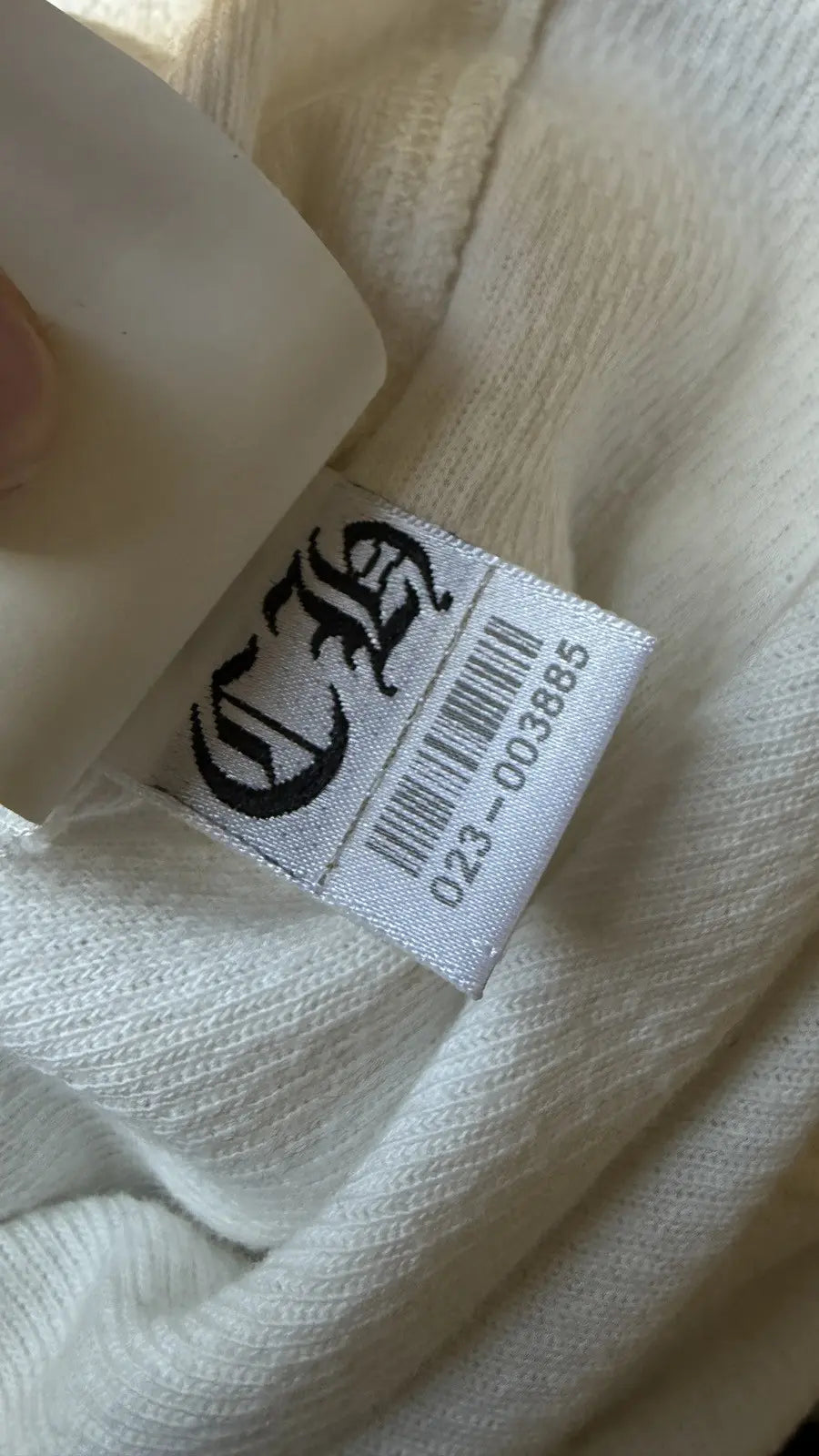 Chrome Hearts Thermal Sliver Onesie Featuring Cross Patches