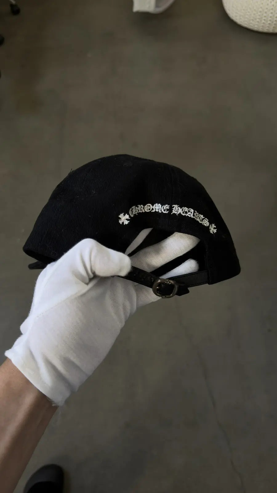 Chrome Hearts Matty Boy Chomper Embroidered Black Cap