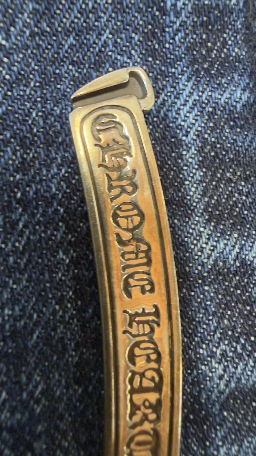 Chrome Hearts Motorbreath Indigo Denim Trucker Jacket