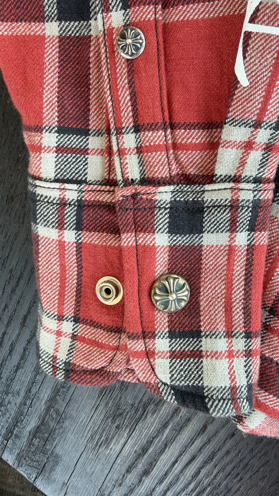 Chrome Hearts Work Dog Flannel Shirt Jacket Size XS Chrome Hearts