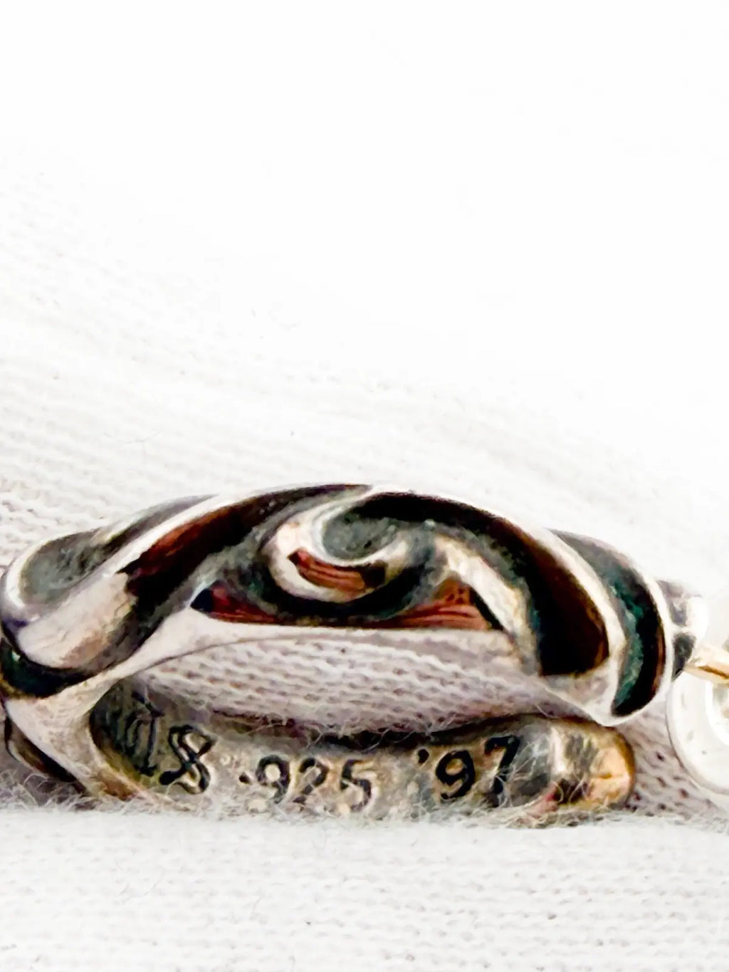 Chrome Hearts Scroll Hoop Earring