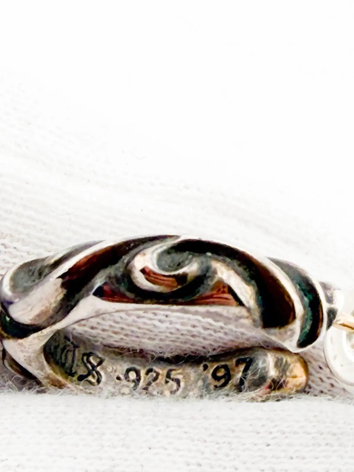 Chrome Hearts Scroll Hoop Earring