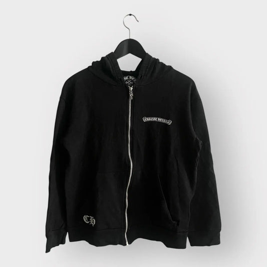 Chrome Hearts Jumbo Half Cross Dagger Zip Hoodie
