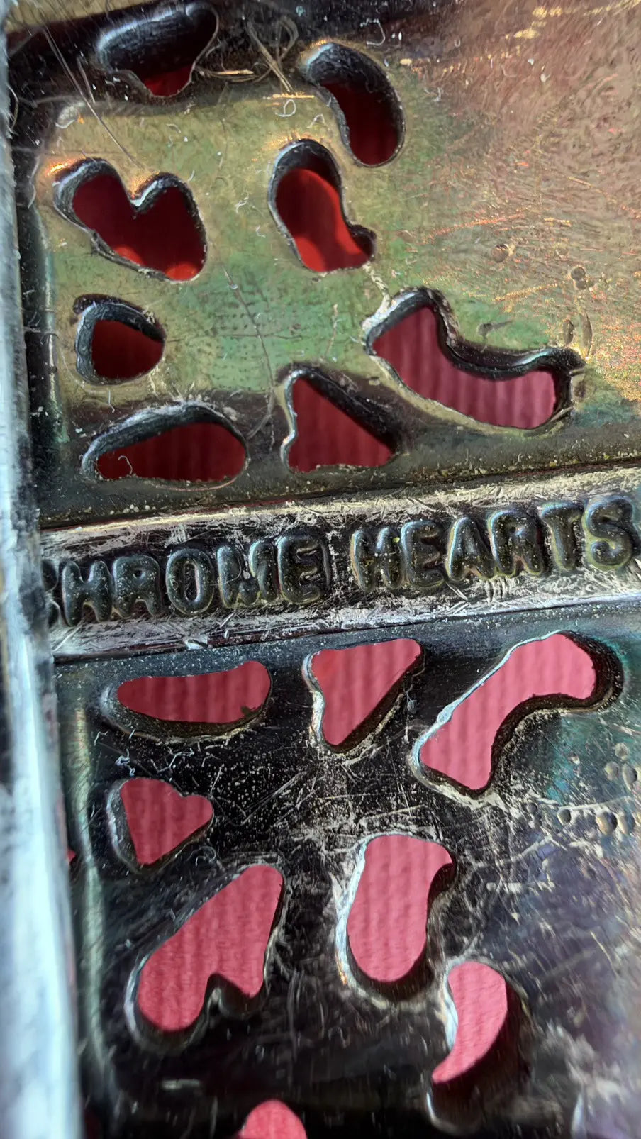 Chrome Hearts Classic Oval Cross Belt Buckle Chrome Hearts