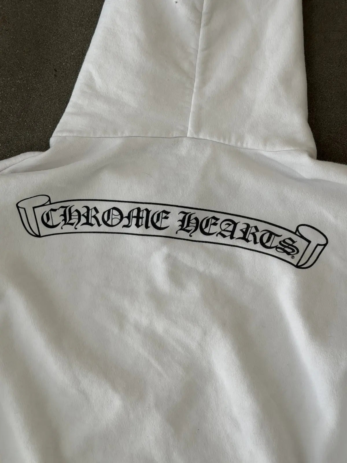 Chrome Heart Scroll Zip-Up Hoodie