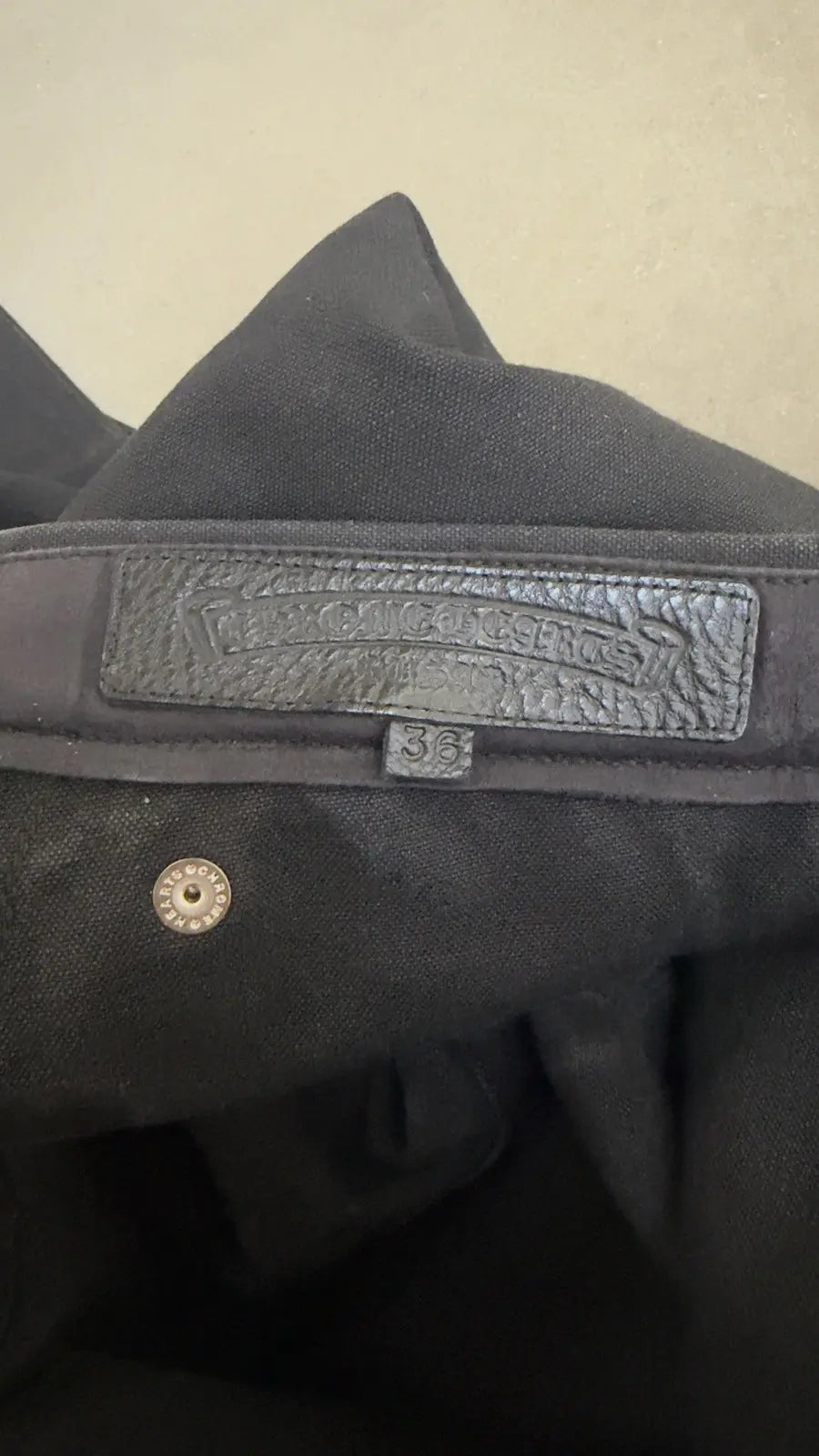 Chrome Hearts Flooded Back Patches Carpenter Pants