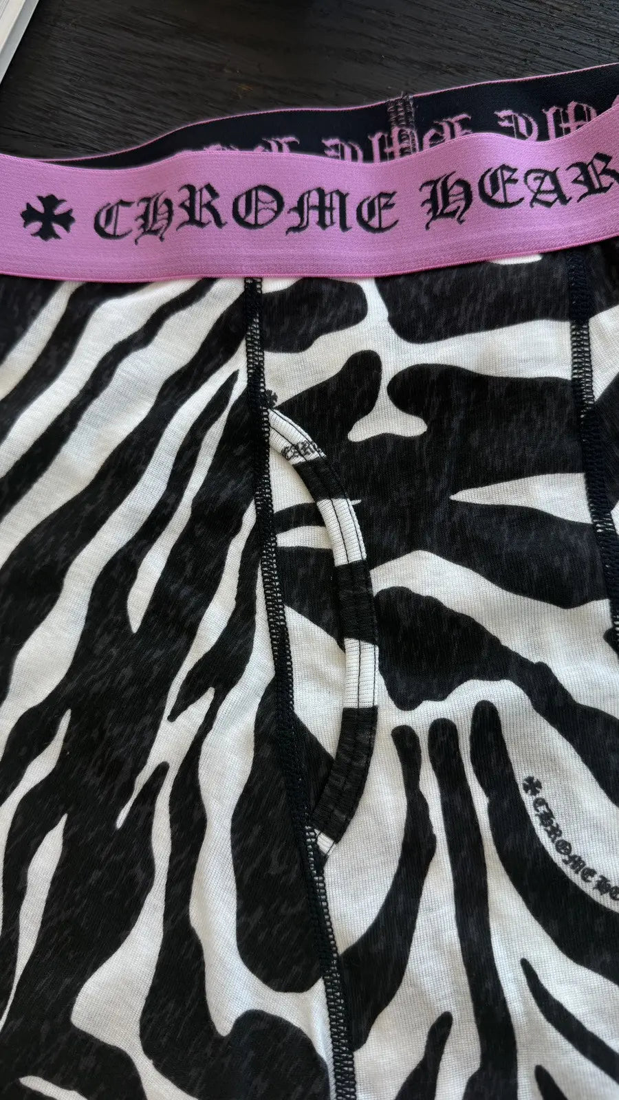 Chrome Hearts Zebra-Print Boxer Briefs Chrome Hearts