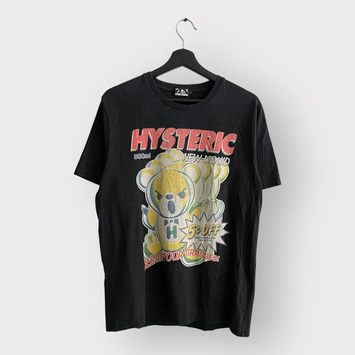 Vintage 2000s Hysteric Glamour Bear New Liquid Tee