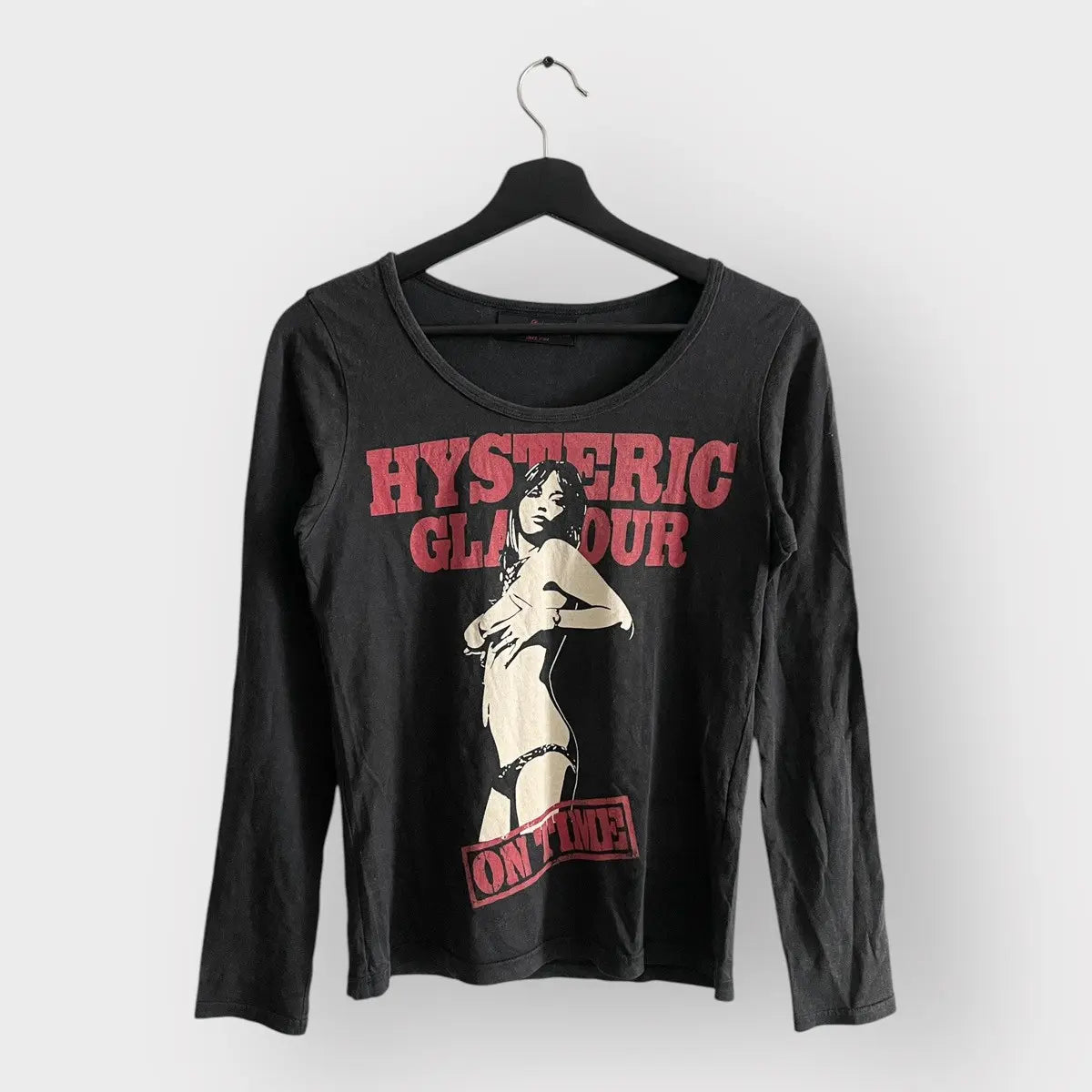 2000s Hysteric Glamour Nude Girl On Time LS Tee