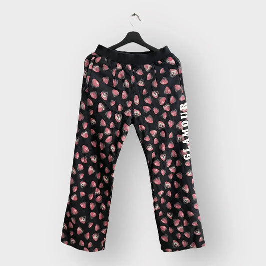 2000s Hysteric Glamour Strawberry Skull Sweatpants