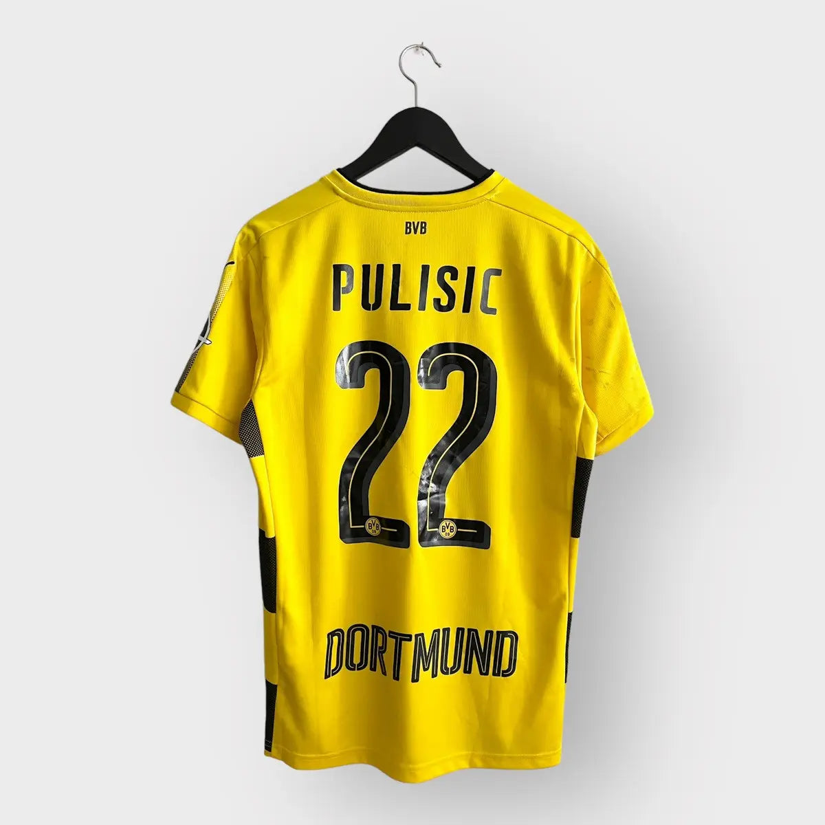 2017-18 Borussia Dortmund Home Jersey #22 Pulisic