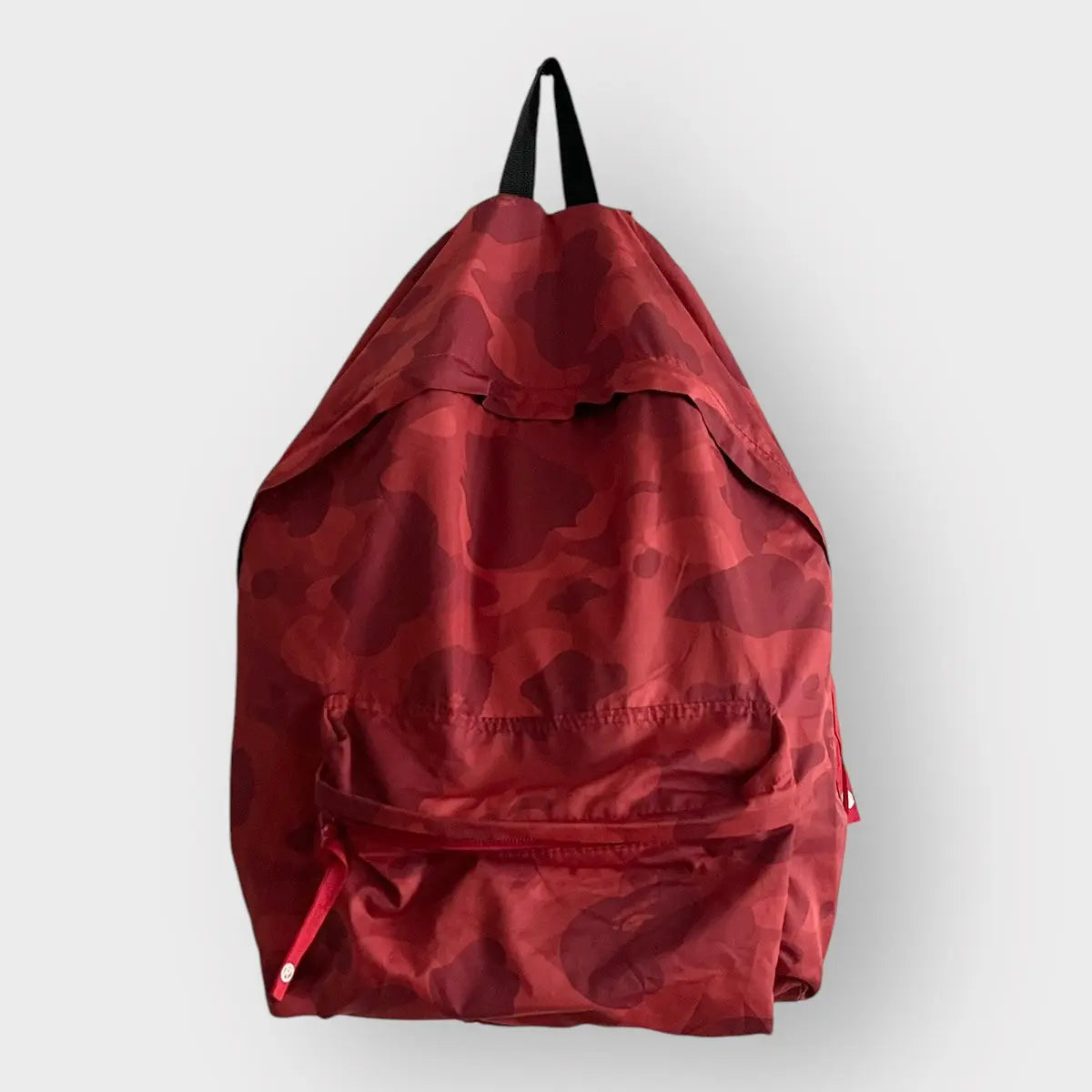 2010s Bape Red ABC Camo Backpack