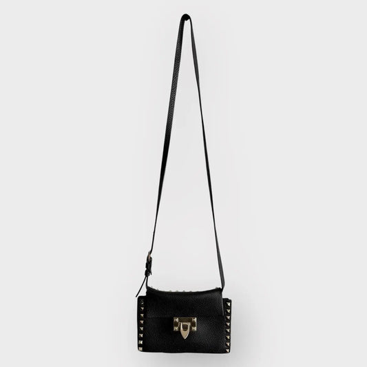 Valentino Rockstud Flip Lock Flap Bag